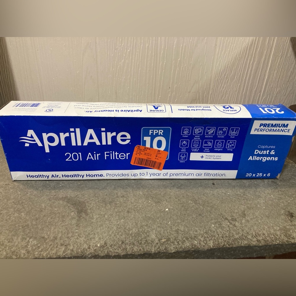 OEM Aprilaire 201 Filter for 2200 and 2250 Air Purifiers MERV 10, (Pack of 1)